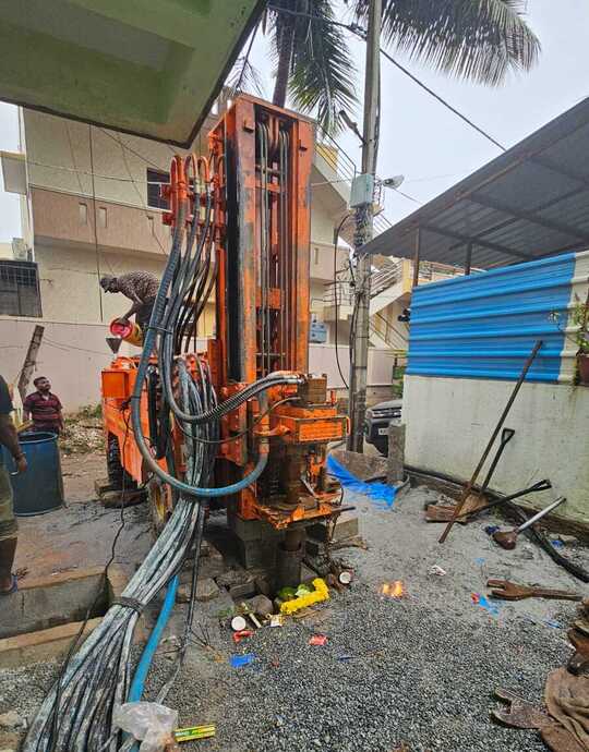 Robo rig borewell drilling in Bengaluru, Borewell drilling for apartments in Bengaluru